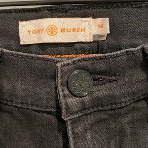 Tory Burch Mid-Rise Black Jeans
